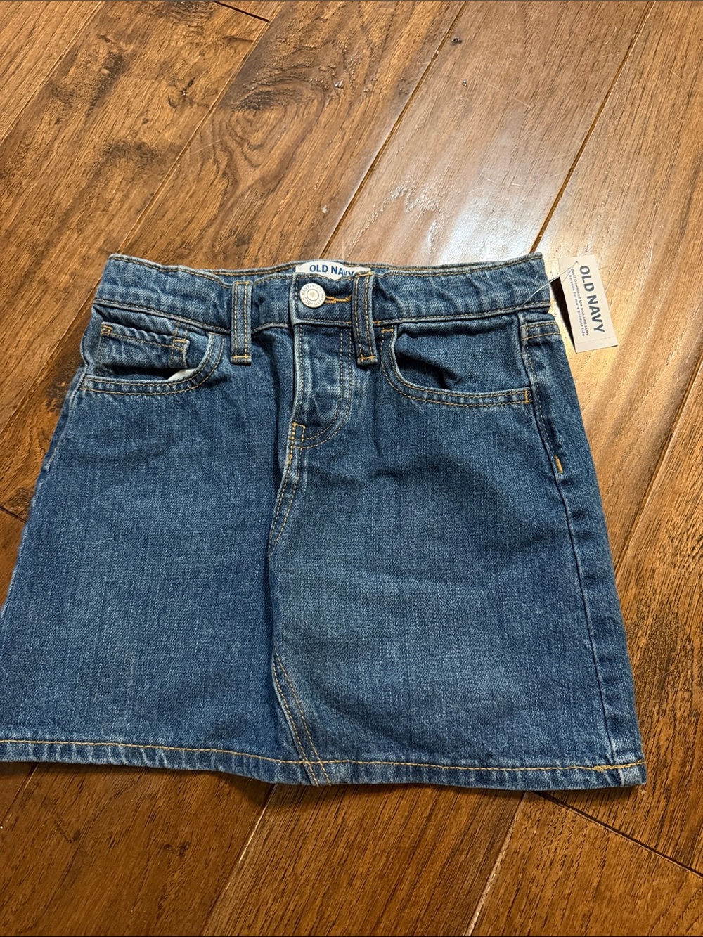 Old Navy Girls' Dark Blue Denim Skirt